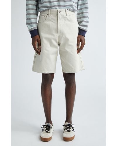 Beams Plus Corduroy Shorts - White