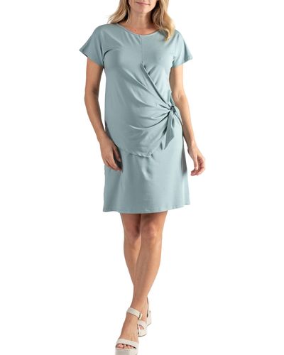 Cache Coeur Matelot Maternity/nursing Dress - Blue