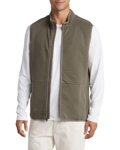 Rhone Gramercy Quilted Zip Vest - Green
