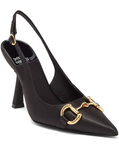 Jeffrey Campbell Estella Pointed Toe Slingback Pump - Black