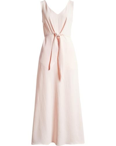 Halogen® Halogen(r) Front Tie Maxi Dress - Pink