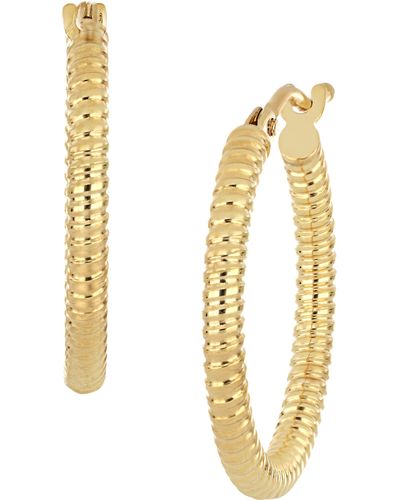 Bony Levy 14k Gold Coil Hoop Earrings - Metallic