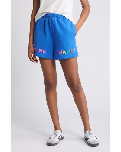 The Mayfair Group You Deserve Sweat Shorts - Blue