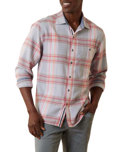 Tommy Bahama Canyon Beach Unwind Plaid Flannel Button-up Shirt - Multicolor