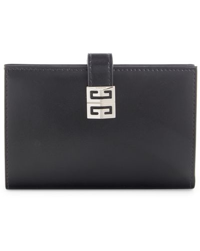 Givenchy Medium 4g Bifold Calfskin Leather Wallet - Black