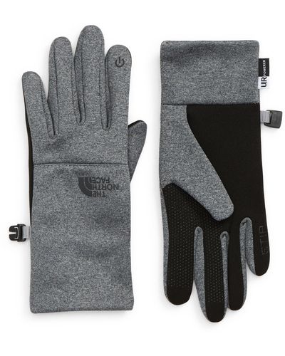 The North Face Etip Touchscreen Gloves - Gray