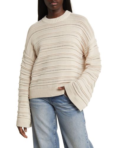 Rip Curl Pacific Dreams Pointelle Sweater - Natural