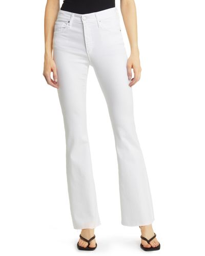 AG Jeans Farrah High Waist Bootcut Jeans - White