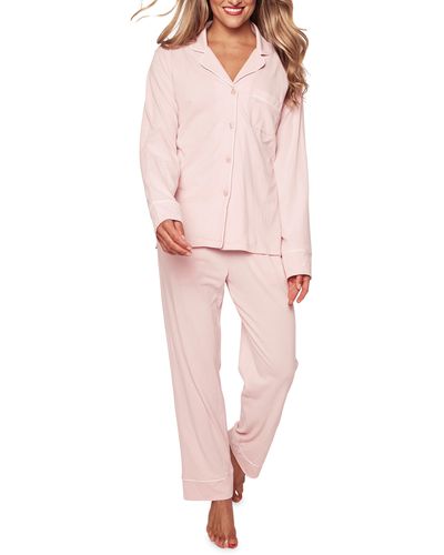 Petite Plume Luxe Pima Cotton Pajamas - Pink