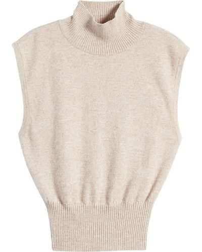 Reformation Arco Sleeveless Cashmere Sweater - White