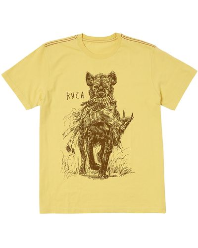 RVCA Savage Graphic T-shirt - Yellow