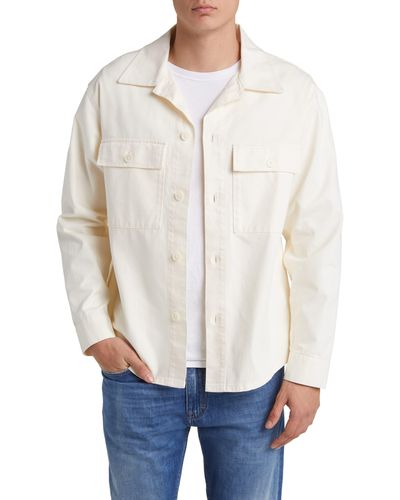 NN07 Roger Organic Cotton Shirt Jacket - White