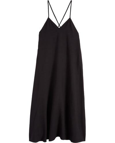Nordstrom Tie Back Cover-up Maxi Dress - Black
