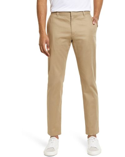 Vince Griffith Stretch Cotton Twill Chino Pants - Natural