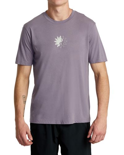 RVCA Bloomin Performance Graphic T-shirt - Purple