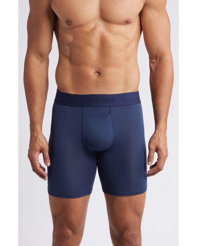 Tommy John 2-pack Second Skin 6-inch Boxer Briefs - Blue