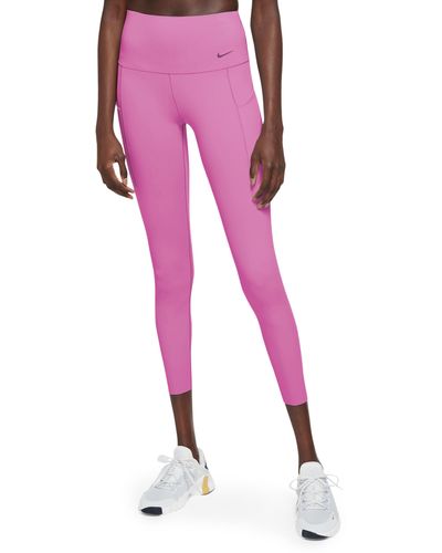 Nike Universa Medium Support High Waist 7/8 leggings - Pink