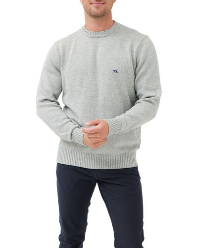 Rodd & Gunn Crewneck Cotton Sweater - Gray