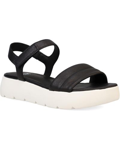 Eileen Fisher Jolie Ankle Strap Platform Sandal - Black