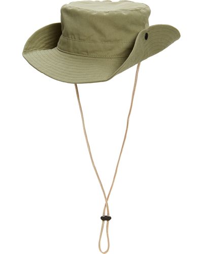 BP. Washed Cotton Bucket Hat - Green