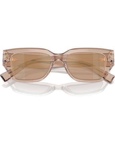 Dolce & Gabbana 52mm Cat Eye Sunglasses - Natural
