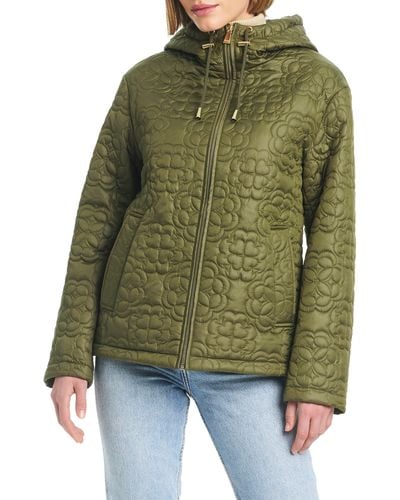 Kate Spade Quilts Hooded Jacket - Green