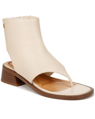 Sarto Skye Zip Cutaway Sandal Bootie - White