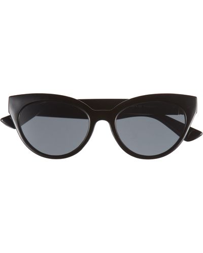 BP. Classic Round Cat Eye Sunglasses - Black