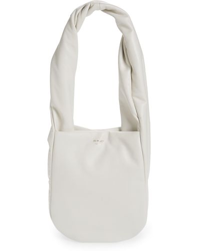 REE PROJECTS Medium Helene Soft Twist Leather Shoulder Bag - White