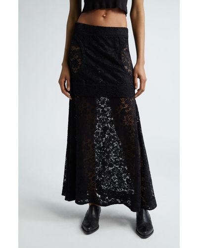 Eckhaus Latta Seraph Lace Skirt - Black