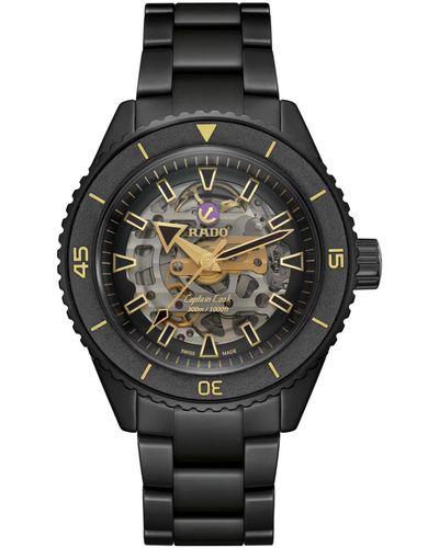 Rado Captain Cook Limited Edition Ceramic Bracelet Watch - Black