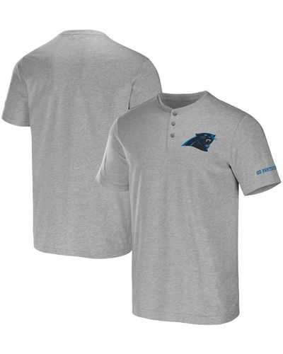 NFL X DARIUS RUCKER Collection By Fanatics Carolina Panthers Henley T-shirt At Nordstrom - Gray