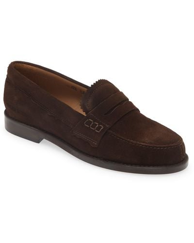 Golden Goose Jerry Suede Penny Loafer - Brown