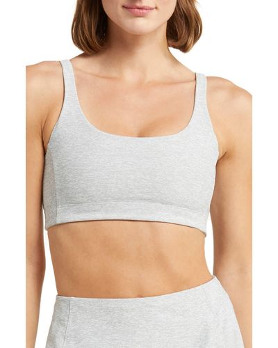 Outdoor Voices Double Time Mélange Sports Bra - Gray