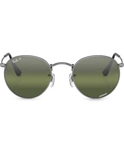 53mm polarized round clearance sunglasses