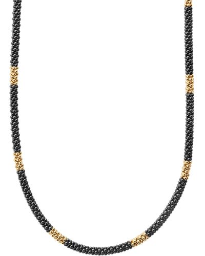 Lagos & Black Caviar Rope Necklace At Nordstrom - White