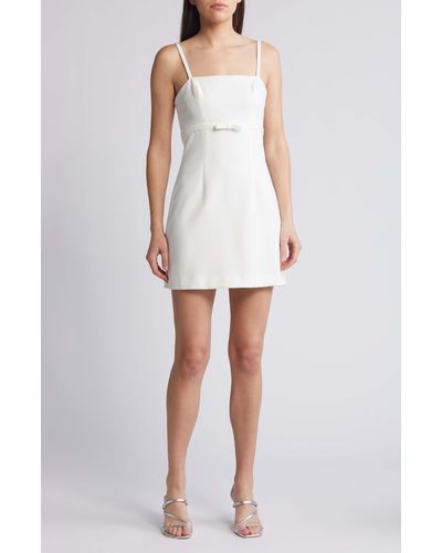 French Connection Whisper Ruth Bow Dress - White