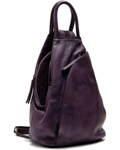 Free People We The Free Soho Convertible Leather Backpack - Purple
