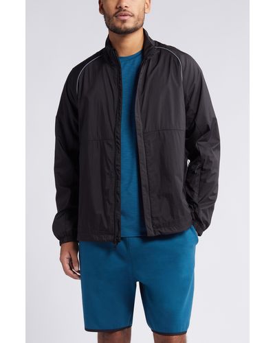 Zella Nylon Shell Hybrid Jacket - Blue