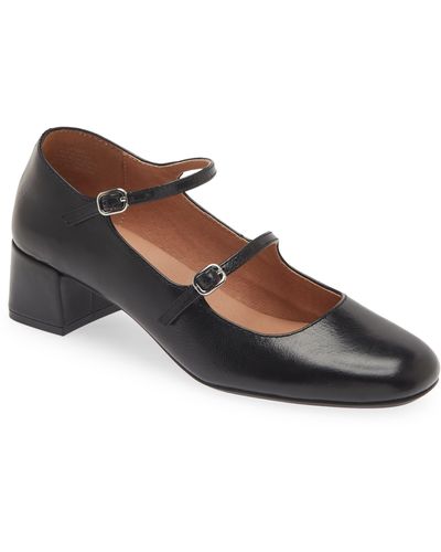 Madewell The Nettie Heeled Mary Jane - Brown