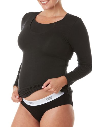 Cache Coeur Life Maternity/nursing T-shirt - Black