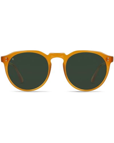 Raen Remmy 49mm Tinted Round Sunglasses - Green