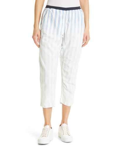 Freecity Saint Tropez Stripe Crop Pants - White