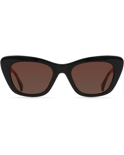 Raen Kimma Cat Eye Polarized Square Sunglasses - Brown