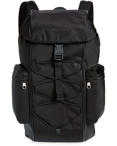 Burberry Murray Nylon Canvas Backpack - Black