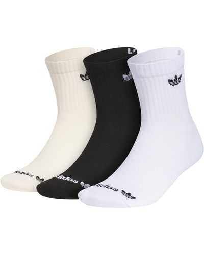 adidas Assorted 3-pack Trefoil 2.0 High Quarter Socks - Black