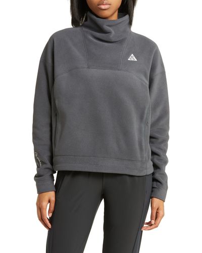 Nike Acg Therma-fit Wolf Tree Pullover - Gray
