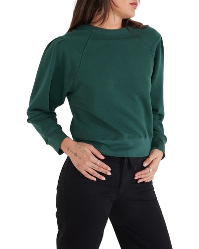 eTica Ética Dani Pleat Shoulder Sweatshirt - Green