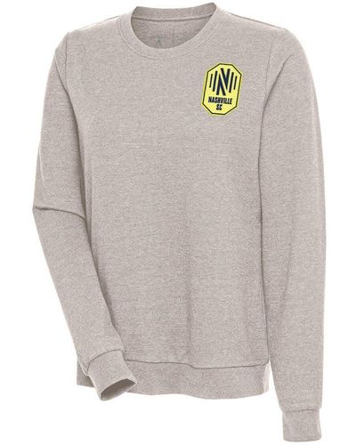 Antigua Nashville Sc Logo Action Pullover Sweatshirt At Nordstrom - Gray