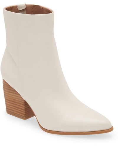 Nordstrom Franka Pointed Toe Bootie - White
